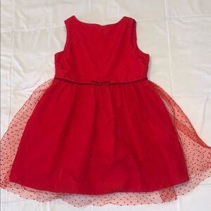 C&J size 4 Red dress with sheer overlay